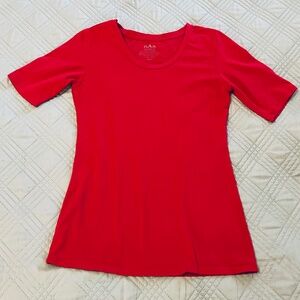 ZhAJh Women’s Dark Pink Fitted Tee, Size Medium